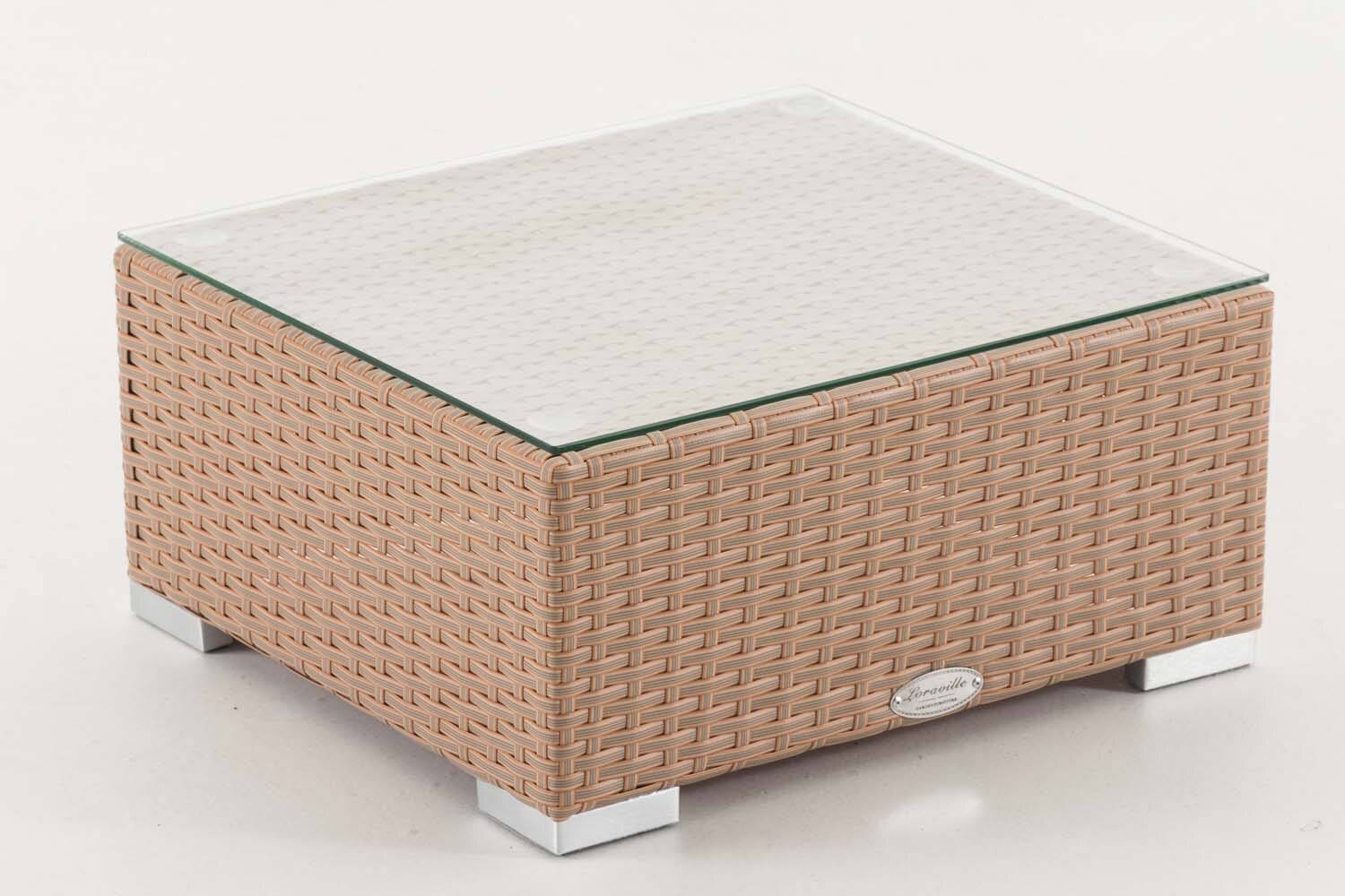 Sonnenliege Nadi mit Tisch rubinrot sand-4