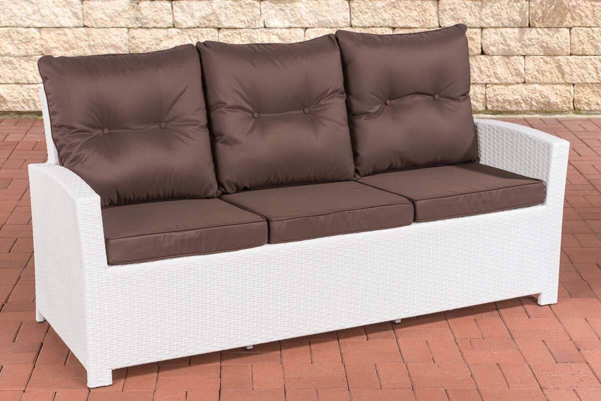 Sofa 3er Fisolo Terrabraun weiß-0