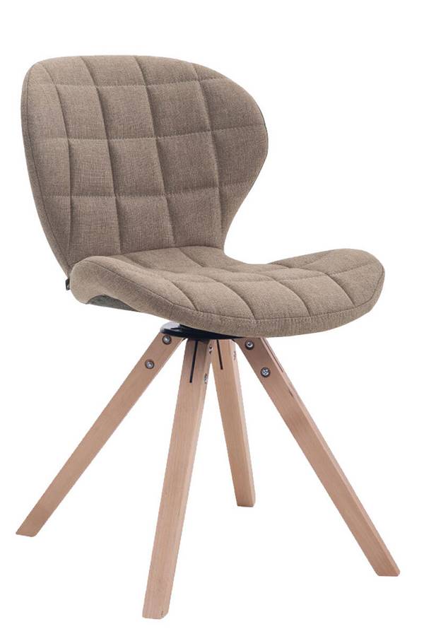 Besucherstuhl Neslia Stoff Natura Square taupe