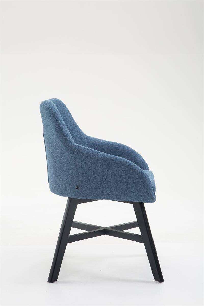Besucherstuhl Kepler Stoff Schwarz blau-2