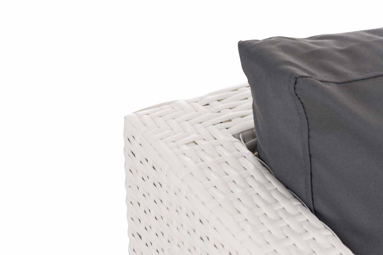Ecksofa-Garnitur Liberi Eisengrau weiß-2