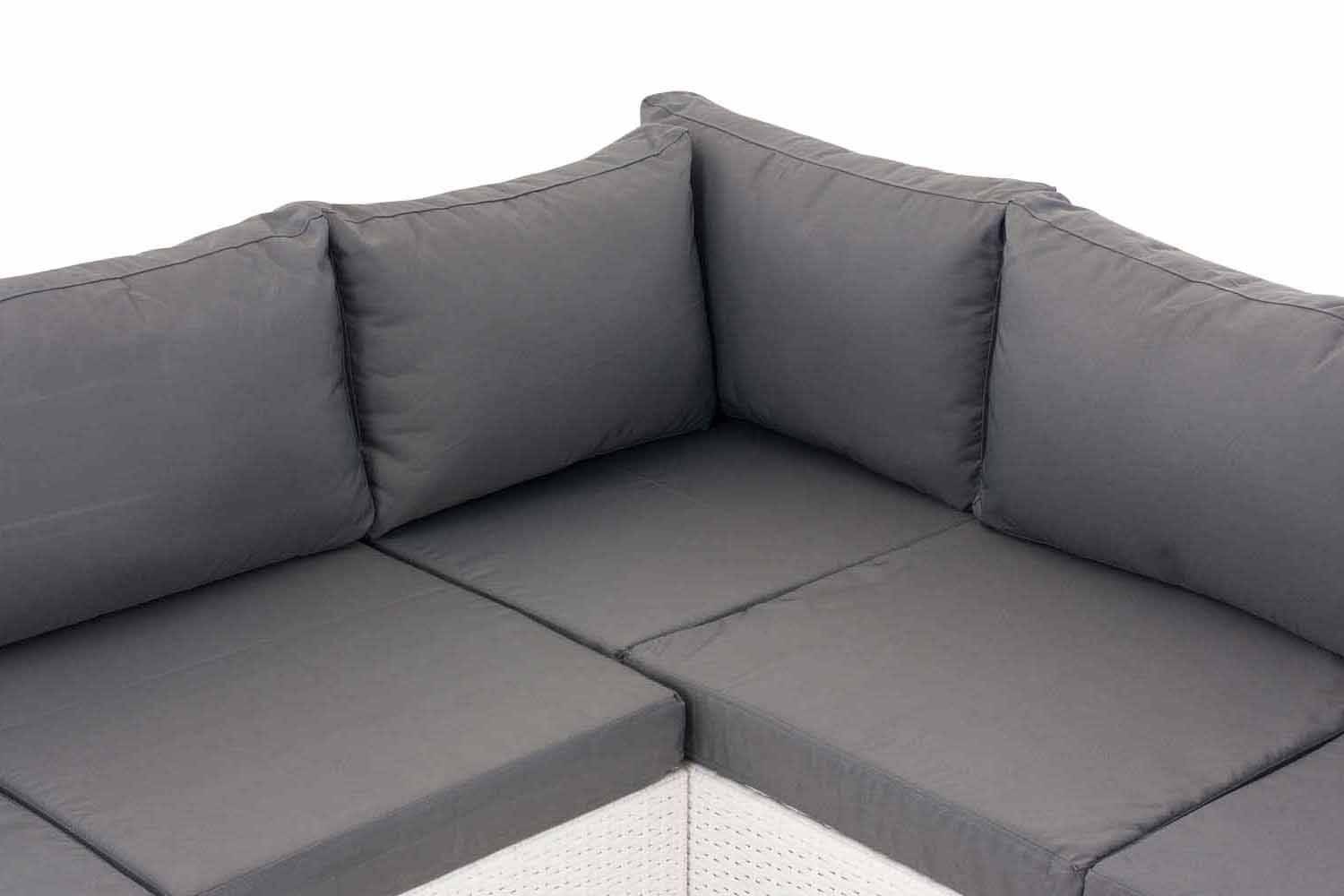 Ecksofa-Garnitur Liberi Eisengrau weiß-3