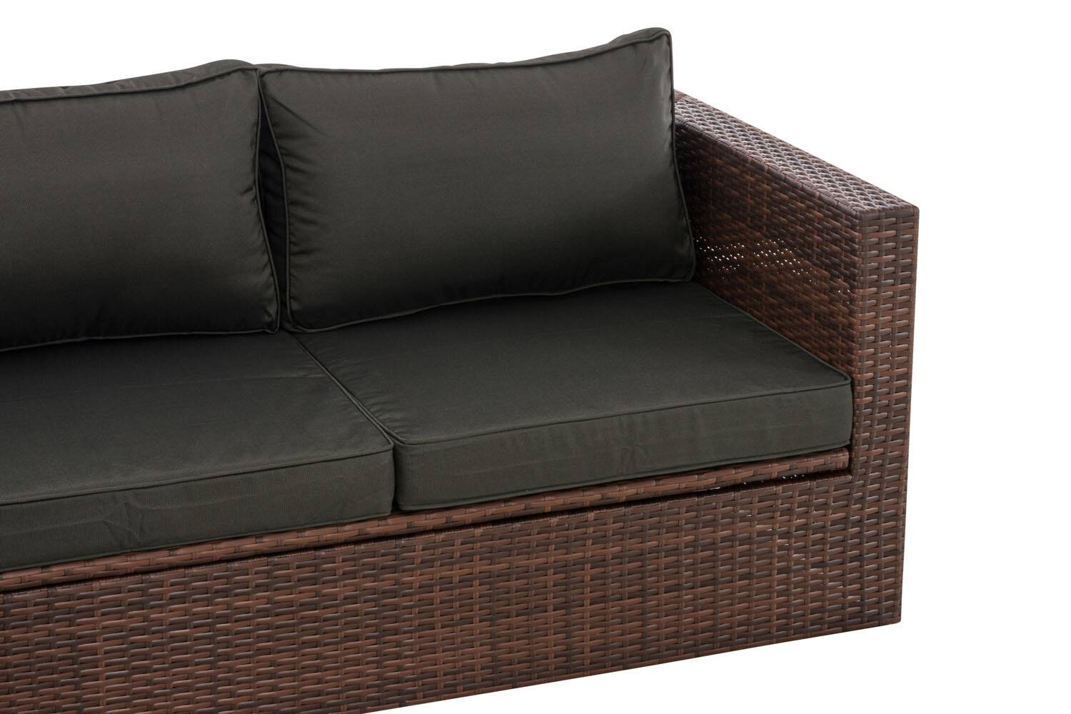 Ecksofa Tibera anthrazit braun-meliert-3