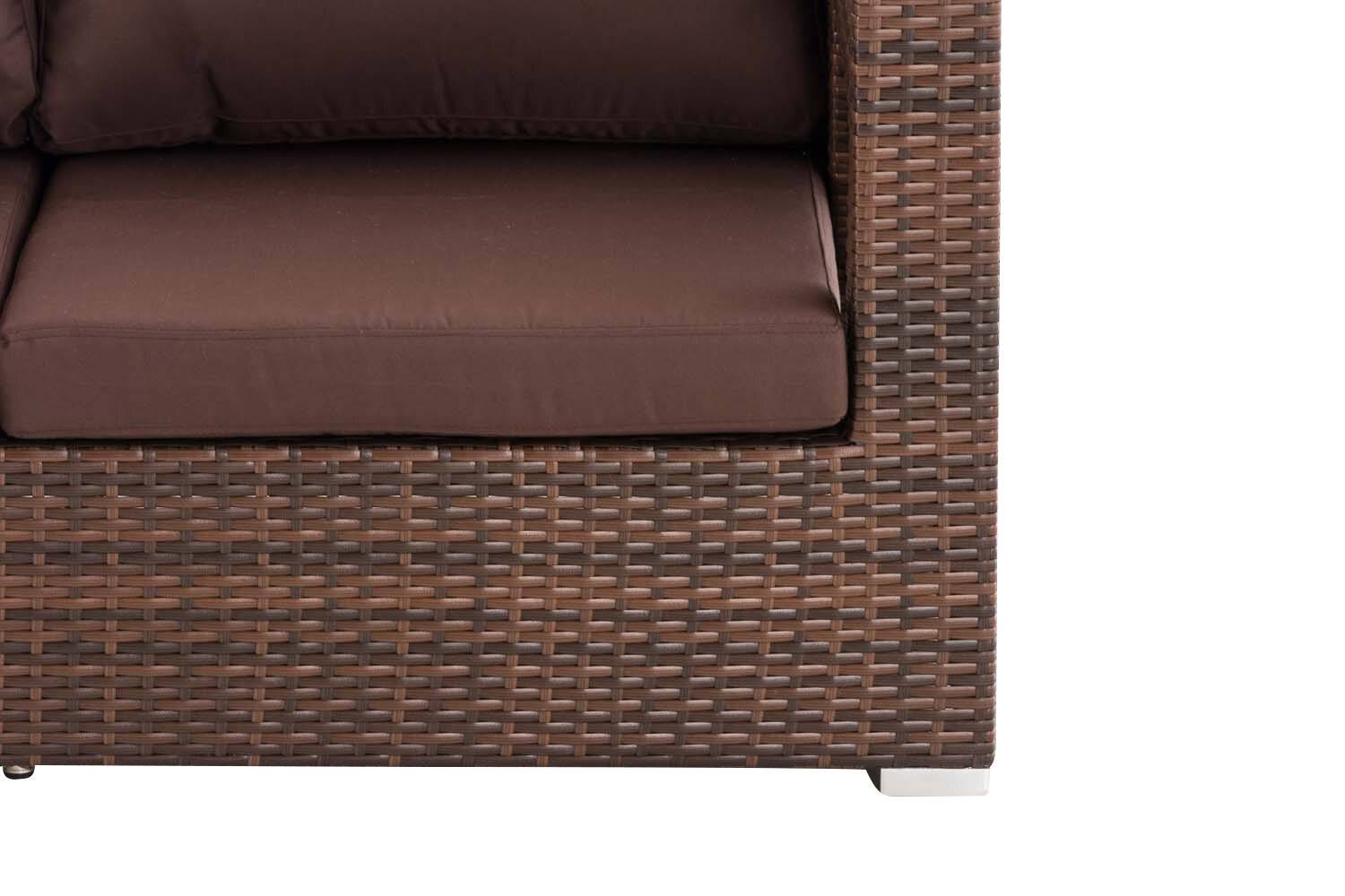3er Sofa Honolulu terrabraun braun-meliert-3