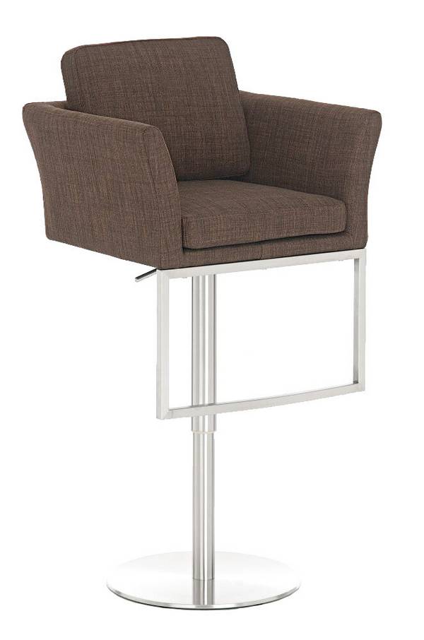 Barhocker Burley Stoff braun