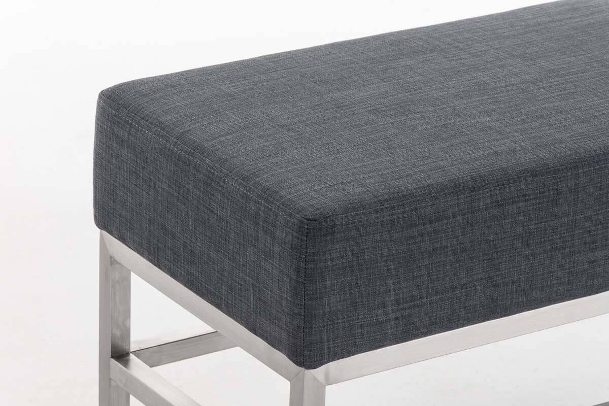 2er Sitzbank Tulip Stoff dunkelgrau-3