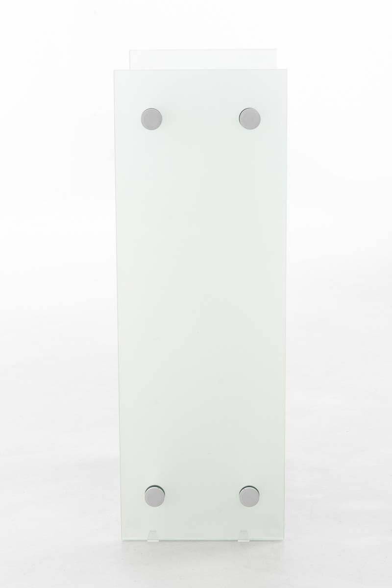Kaminholzständer Dacio Milchglas 35x60x80 weiß-2