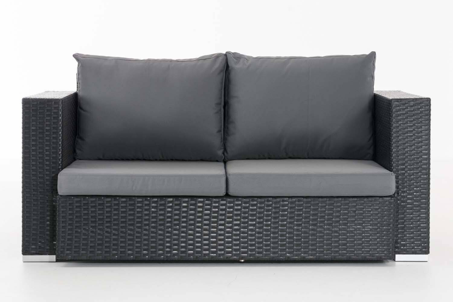 2er Sofa Provence / Sunset Eisengrau schwarz-2
