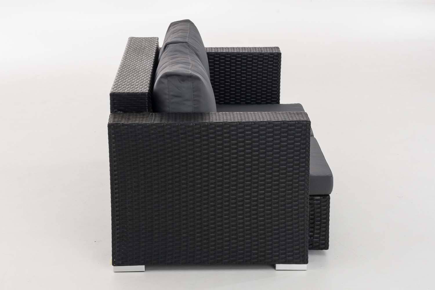 2er Sofa Provence / Sunset Eisengrau schwarz-3
