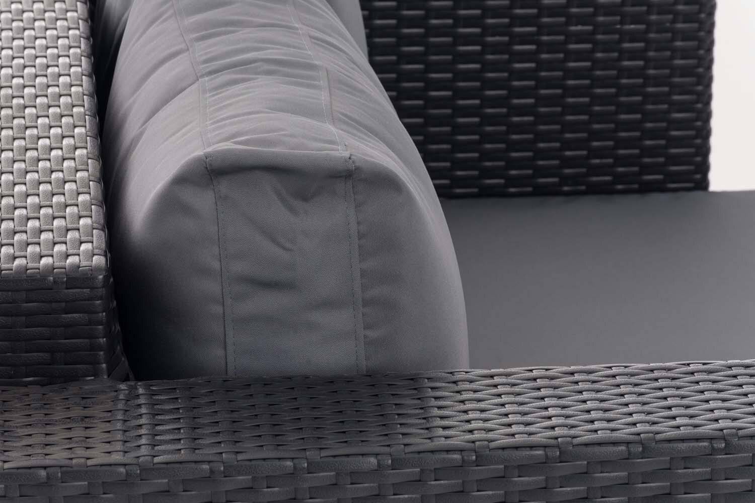 2er Sofa Provence / Sunset Eisengrau schwarz-4