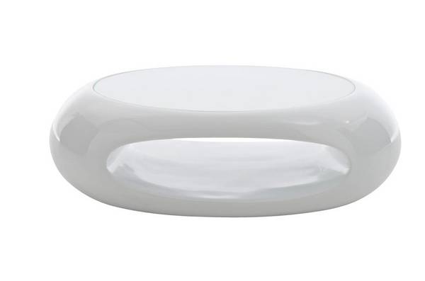 Design Couchtisch Alvar weiß glanz