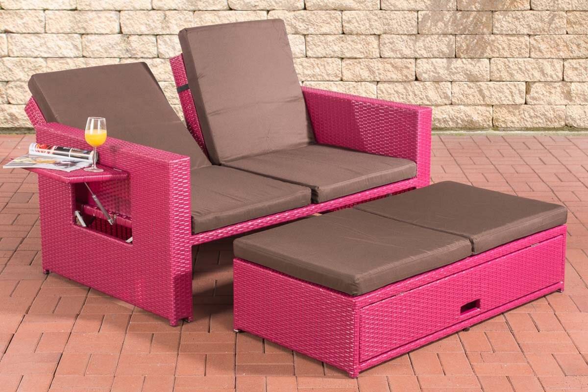 Sofa Ancona Terrabraun pink