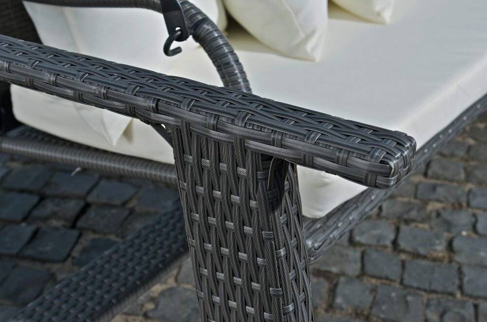 3er Hollywood Schaukel Ocean grau-4