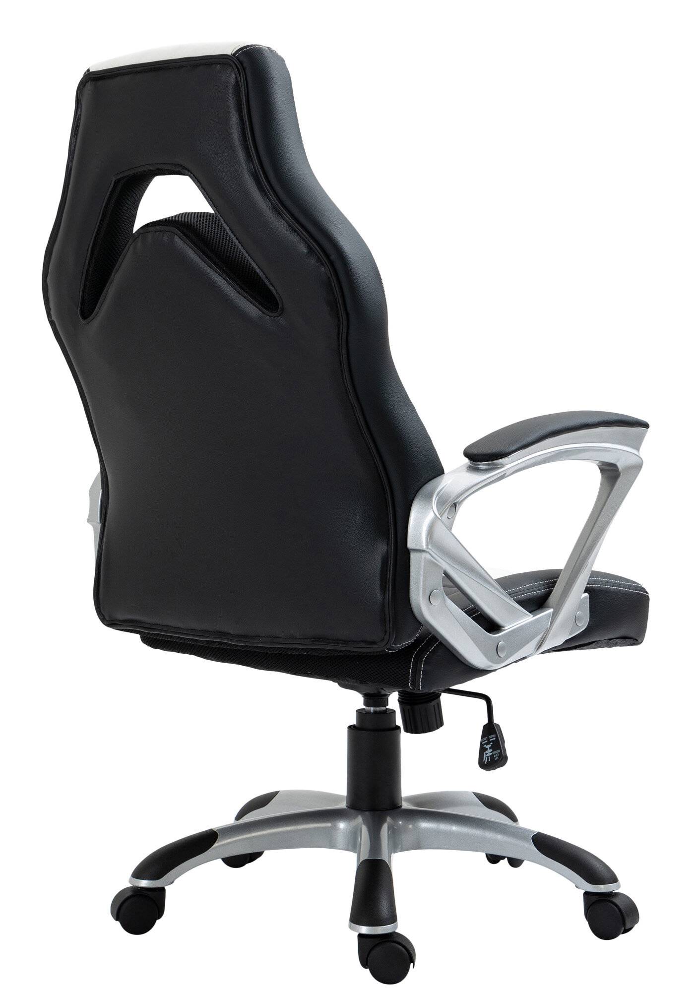 Bürostuhl Foxton Kunstleder schwarz/weiß-3