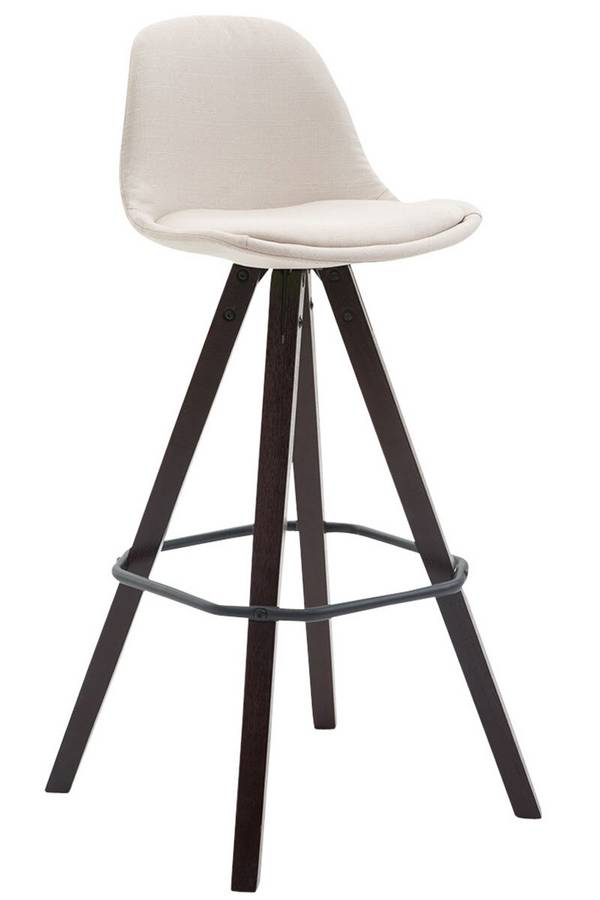 Barhocker Franklin Stoff Square cappuccino creme