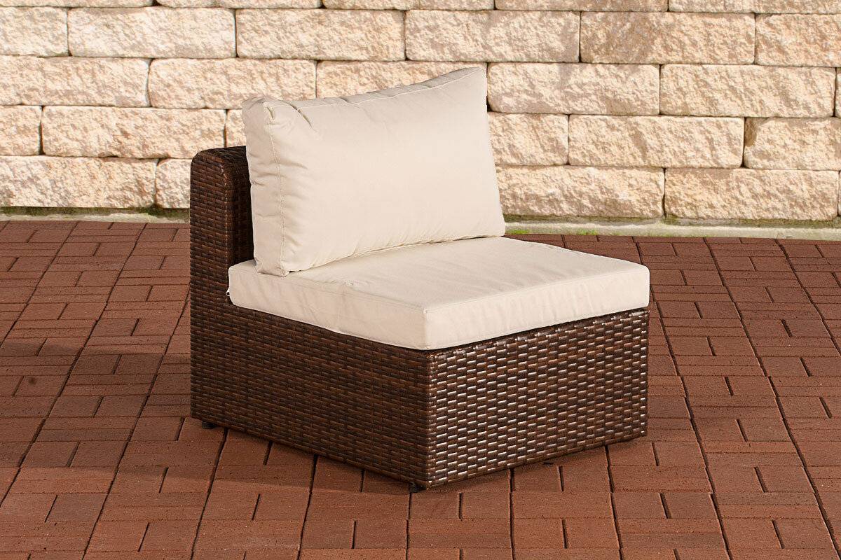 Mittel-Sofa Paradiso braun-meliert