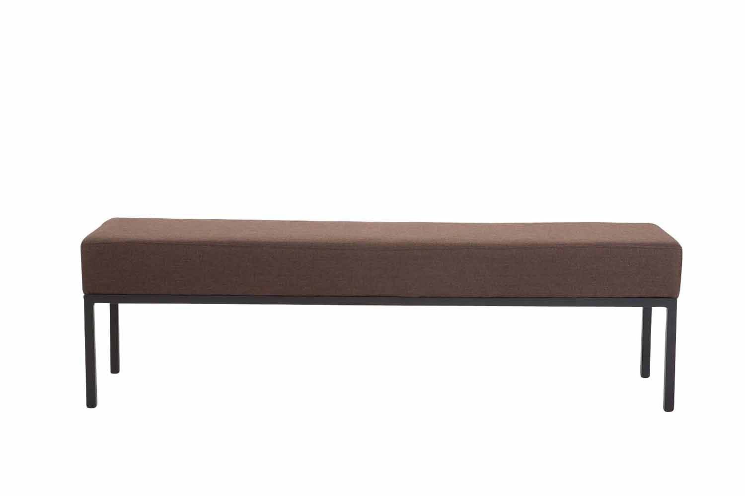 4er Sitzbank Newton Stoff schwarz braun-1