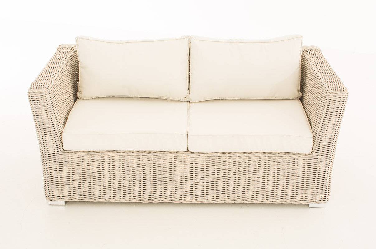 2er Sofa Mandal Cremeweiss perlweiß-1