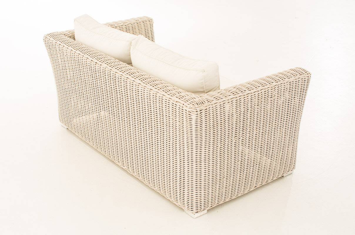 2er Sofa Mandal Cremeweiss perlweiß-3