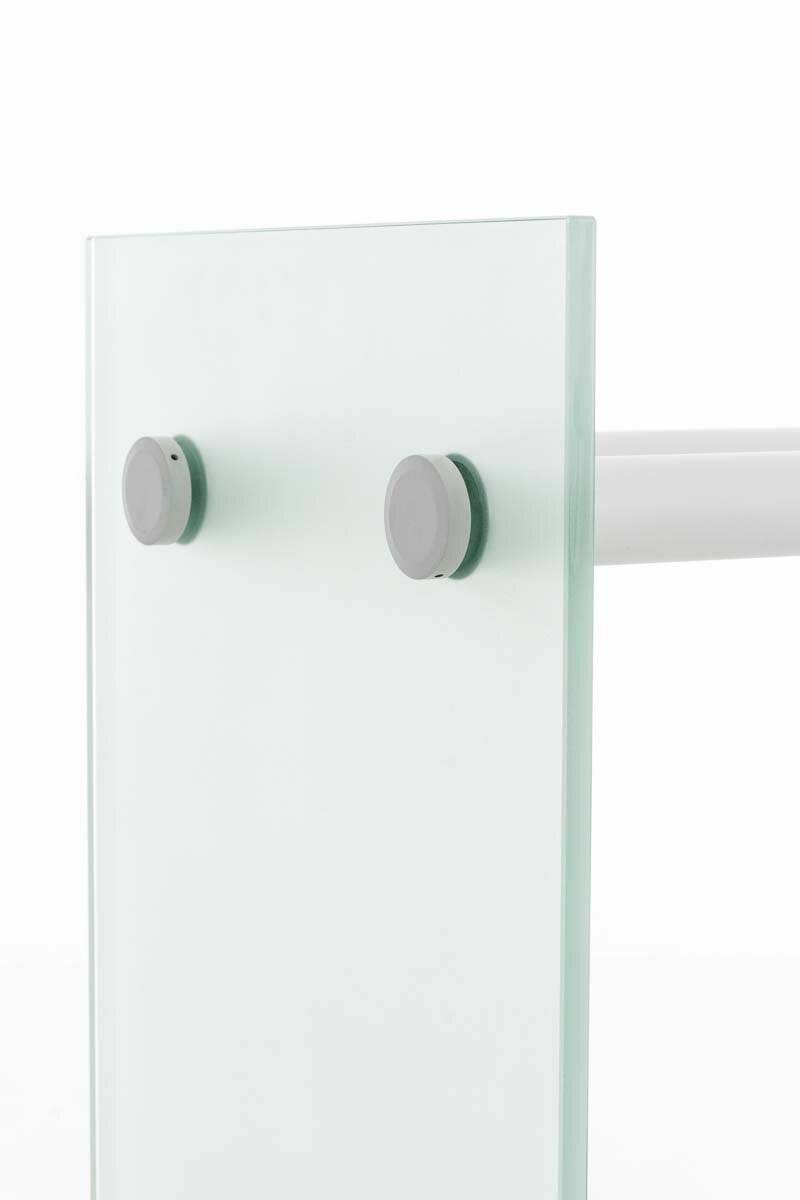Kaminholzständer Dacio Milchglas 35x40x150 weiß-4
