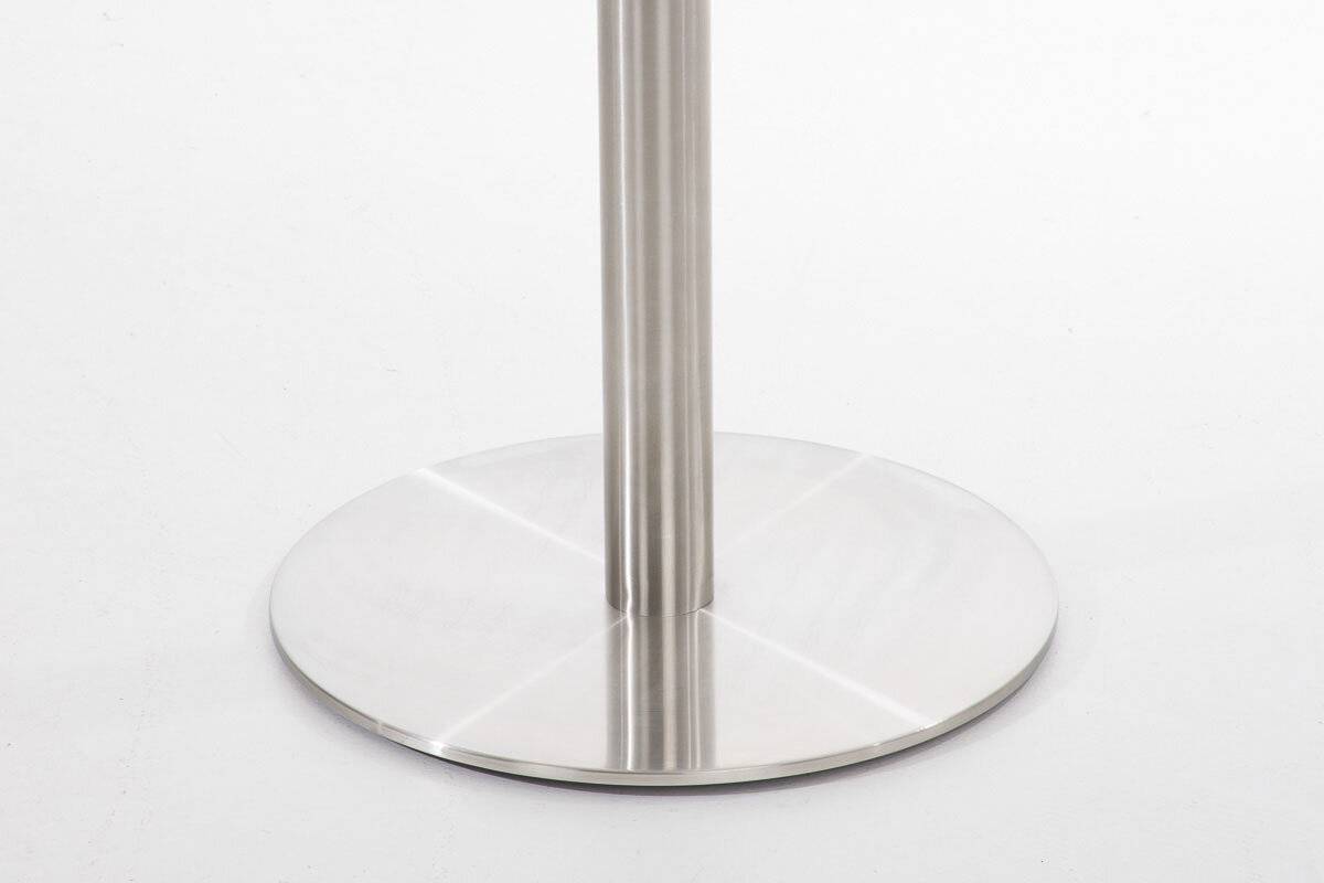 Stehtisch Vitral 70x70 H:110 Edelstahl weiß glanz-4