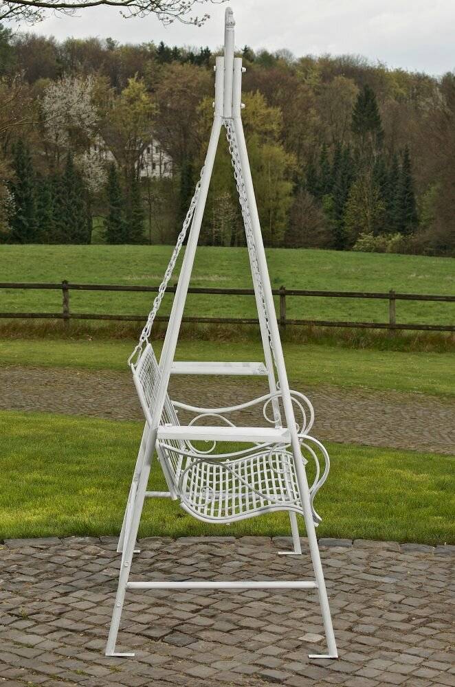 Gartenschaukel Ylenia antik weiß-2