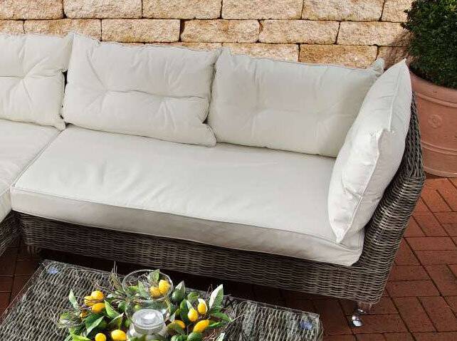 Ecksofa Moss Cremeweiss grau-meliert-0