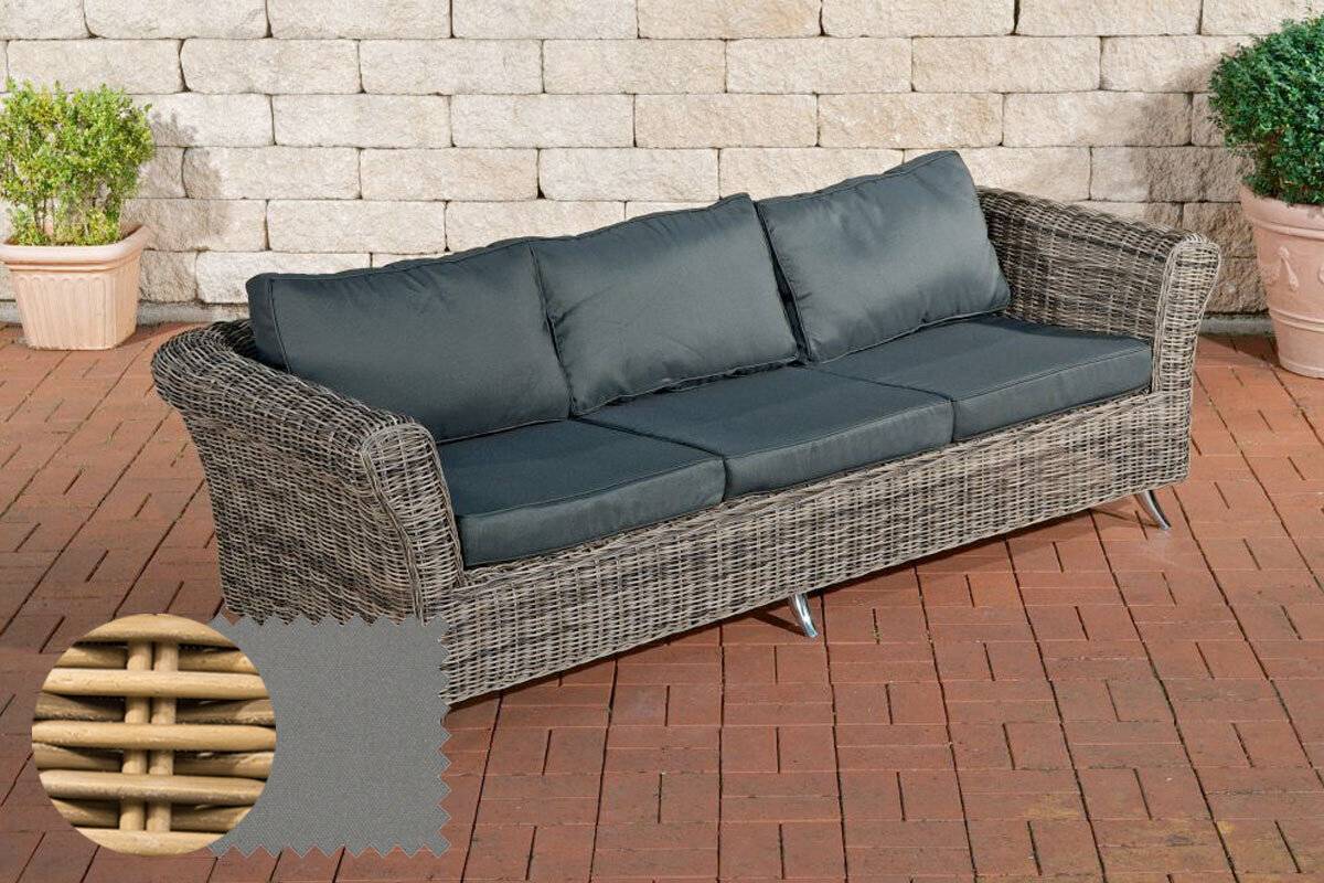 3er Sofa Vivari Eisengrau natura-0