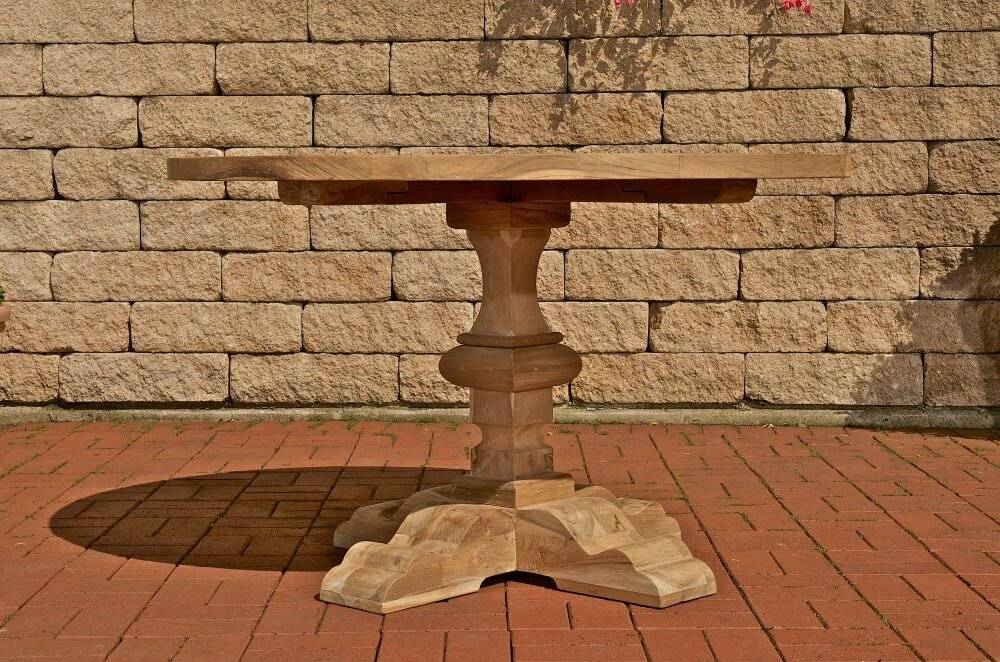 Tisch Bloom/ Espen rund 100x100x75 outdoor Teak natura-1