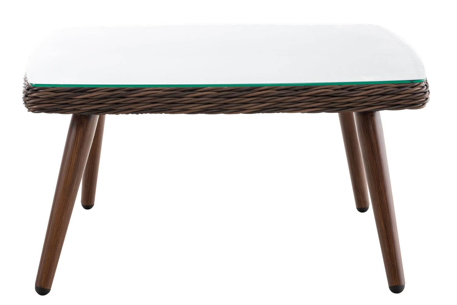 Tisch Ameland Rundrattan 35 cm braun-meliert-1