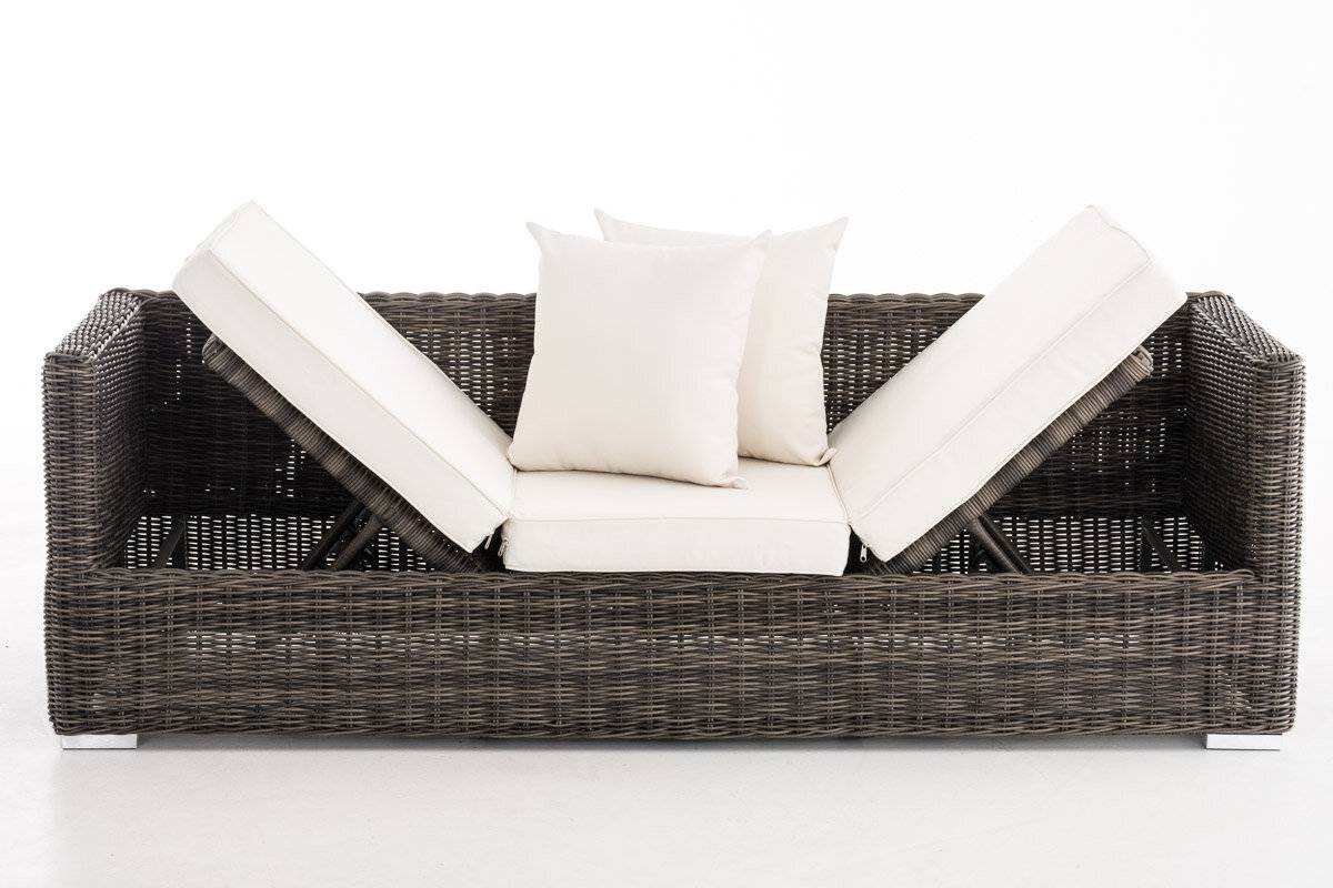 Lounge-Sofa Solano 5mm Cremeweiß grau-meliert-2