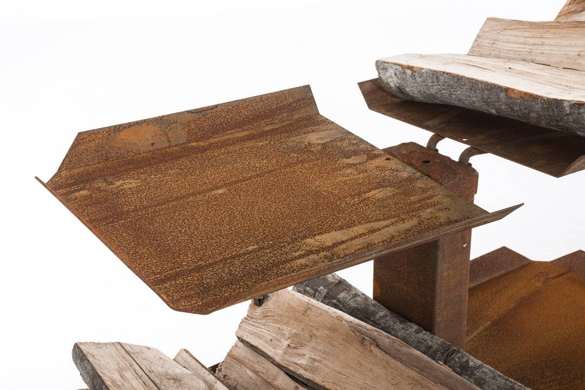 Kaminholzständer Zanka V2 25x60x100 rost-2