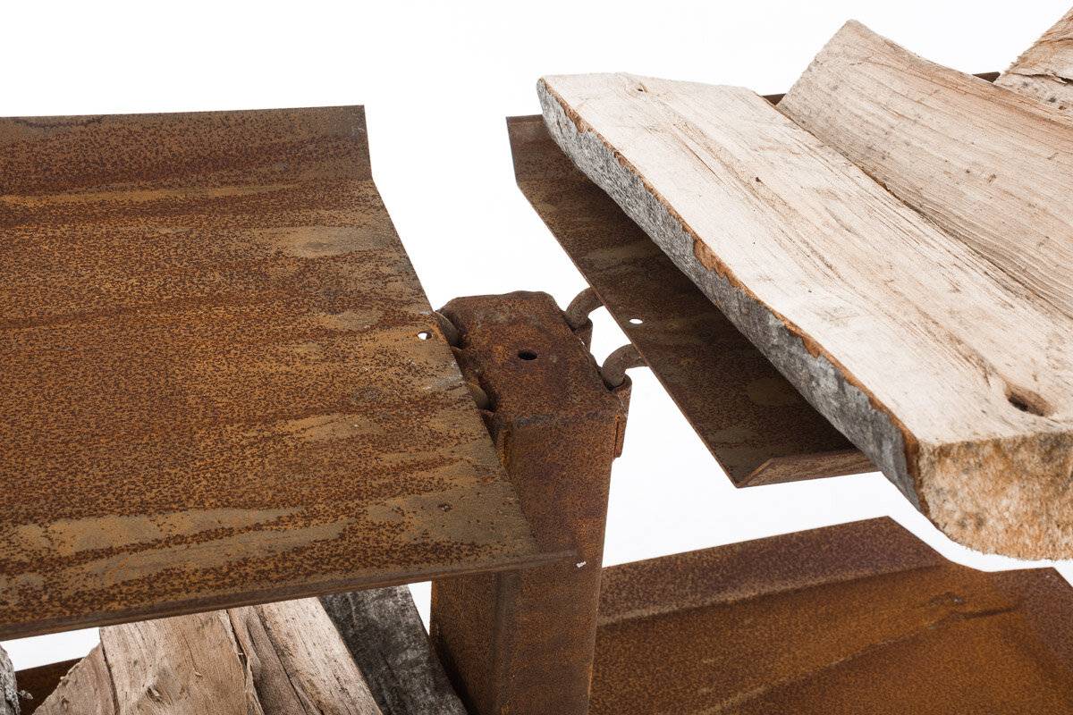 Kaminholzständer Zanka V2 25x60x100 rost-3