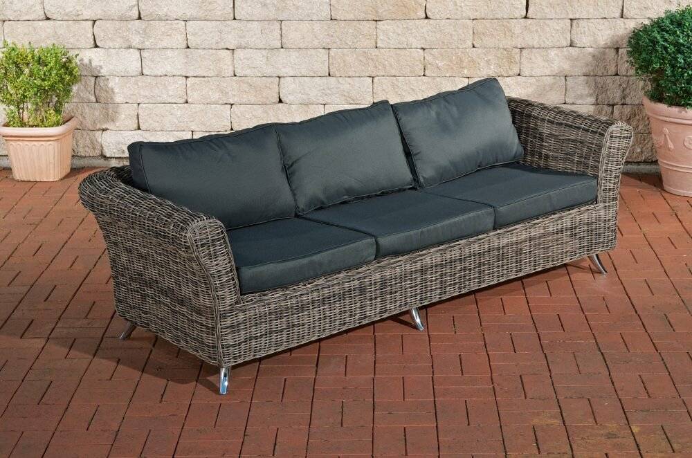 3er Sofa Vivari Anthrazit grau-meliert-0