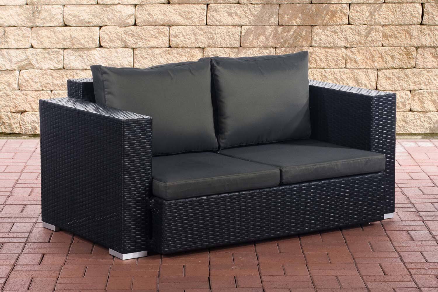 2er Sofa Provence / Sunset Anthrazit schwarz-0