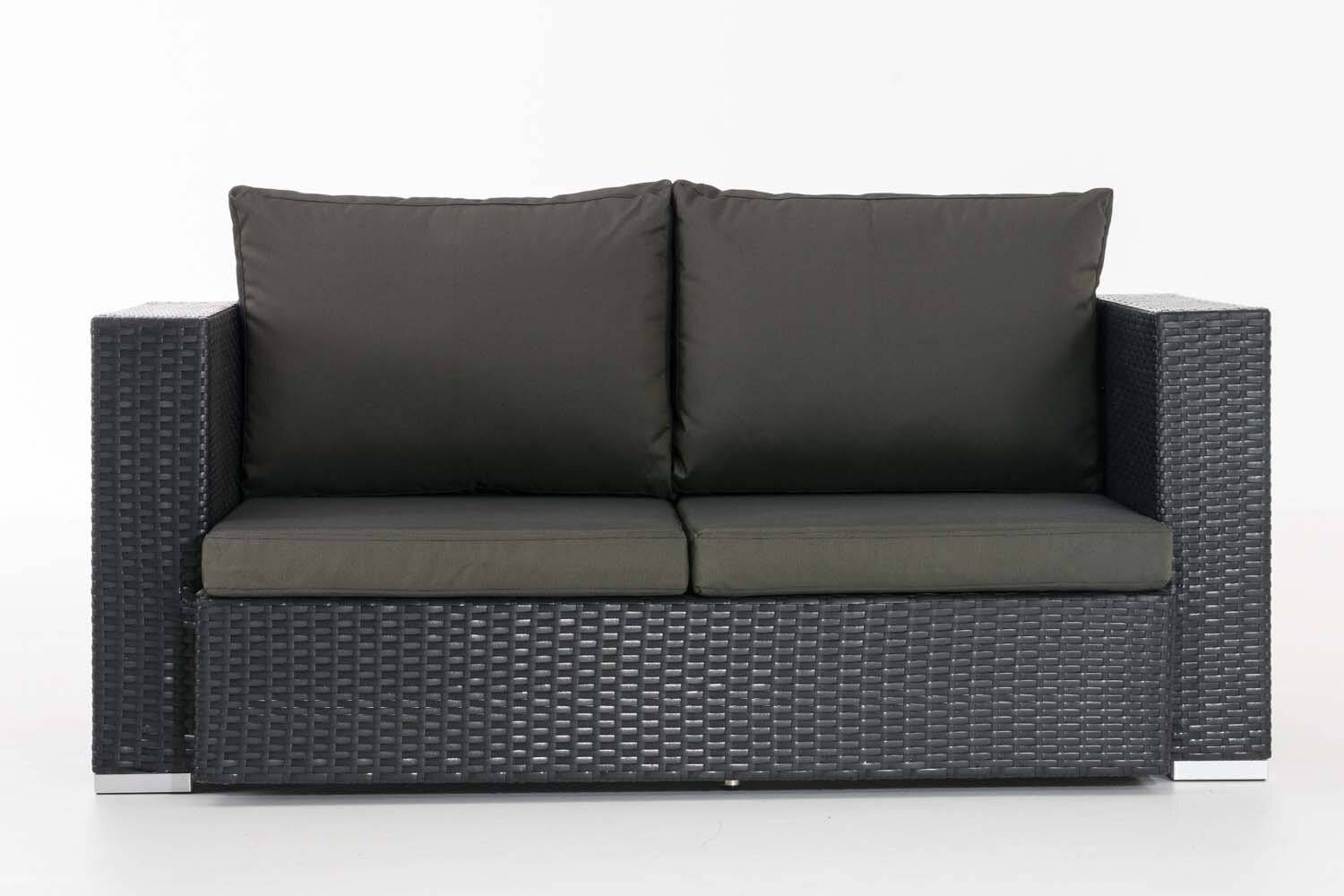 2er Sofa Provence / Sunset Anthrazit schwarz-2