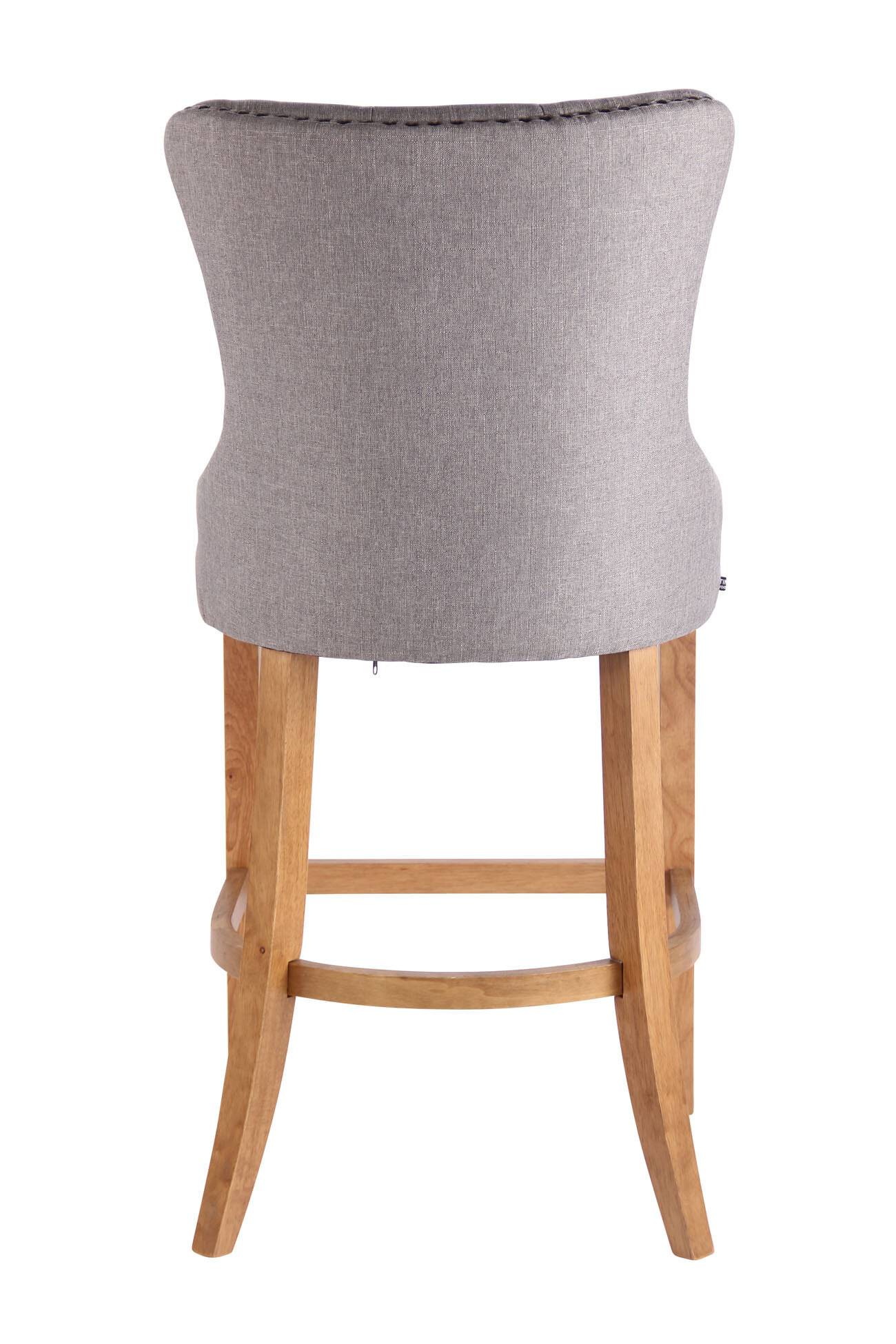 Barhocker Taipeh Stoff antik-hell grau-4