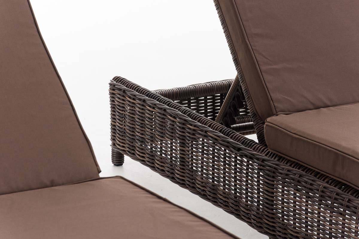 Set Sonnenliegen Burano Terrabraun braun-meliert-2