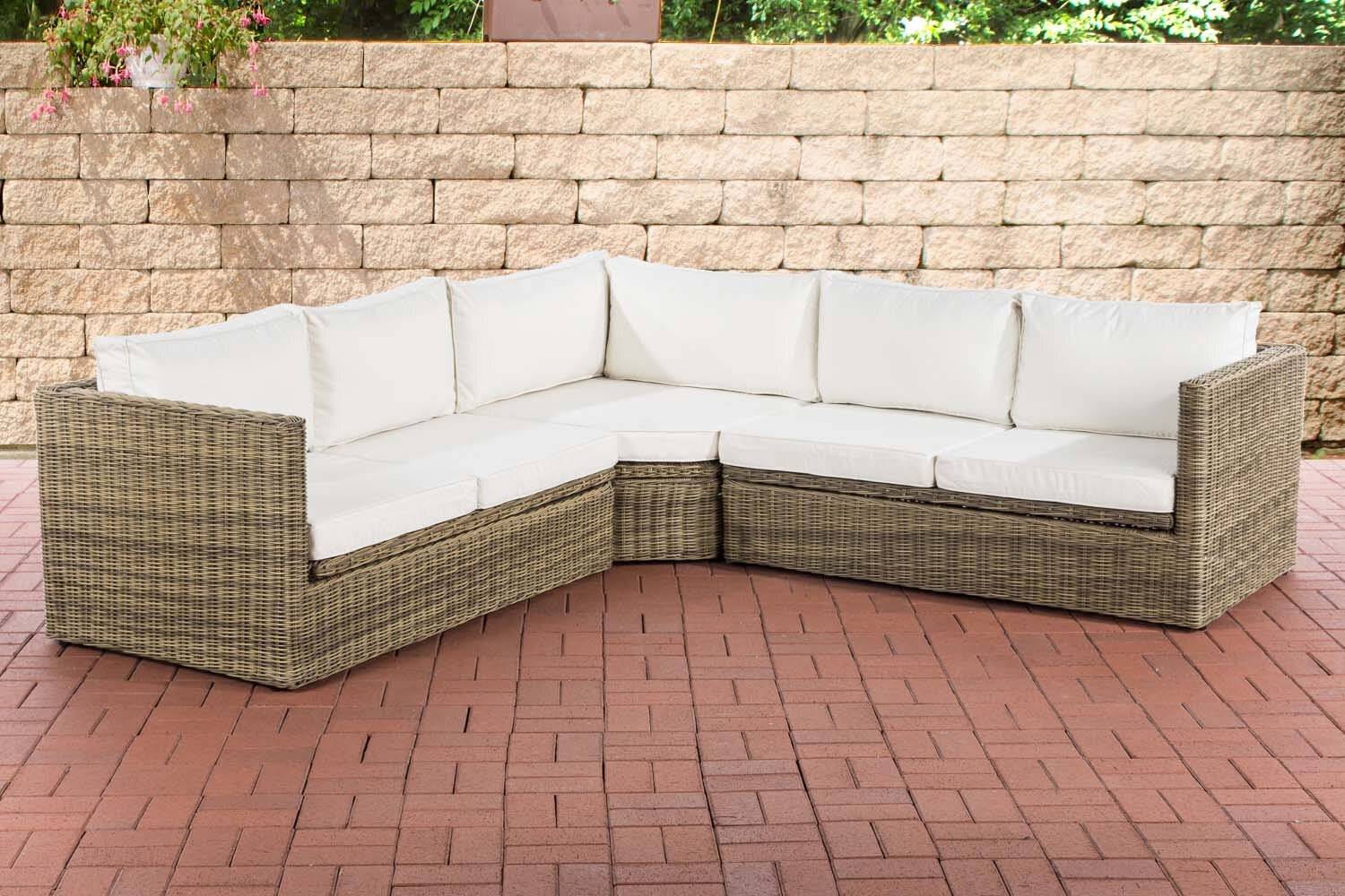 Ecksofa Tibera 5mm cremeweiß natura-0