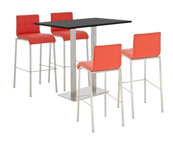 Bar Set Velosa, matt schwarz rot