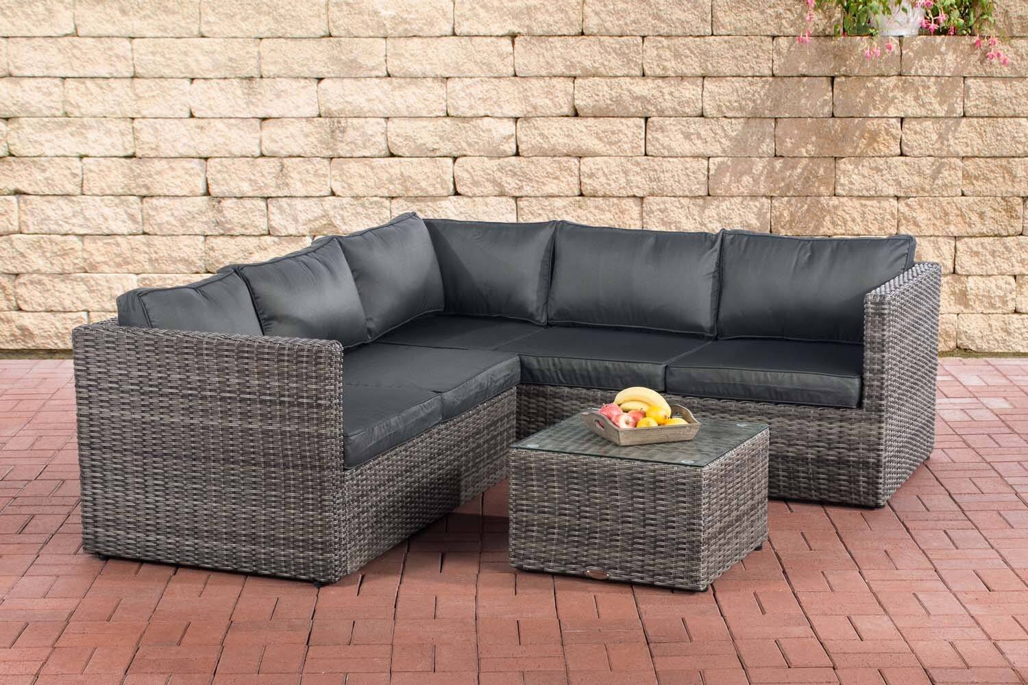 Ecksofa-Garnitur Liberi 5mm Anthrazit grau-meliert-0