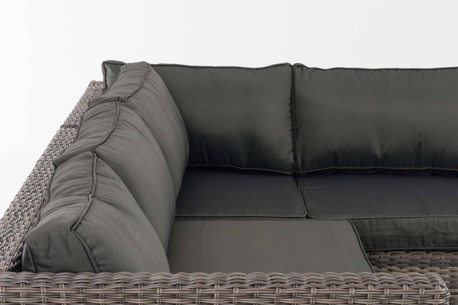 Ecksofa-Garnitur Liberi 5mm Anthrazit grau-meliert-2