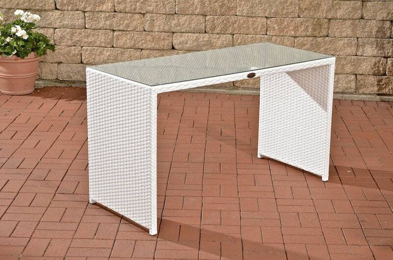 Tisch Tahiti 128x56x74,5 cm weiß-0