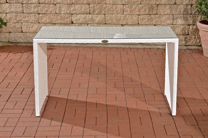 Tisch Tahiti 128x56x74,5 cm weiß-1