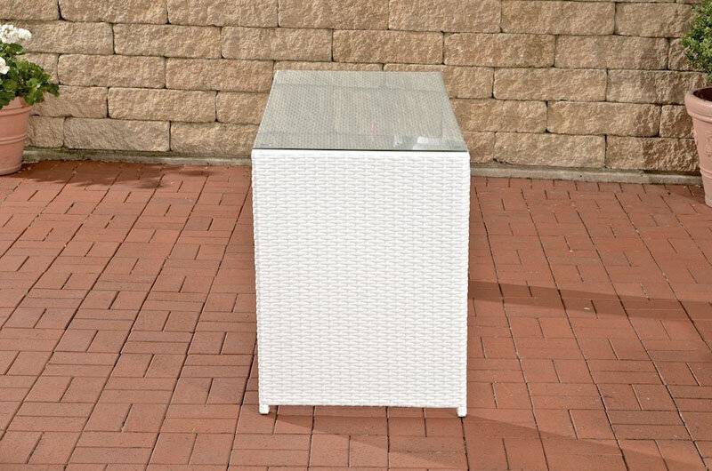 Tisch Tahiti 128x56x74,5 cm weiß-2
