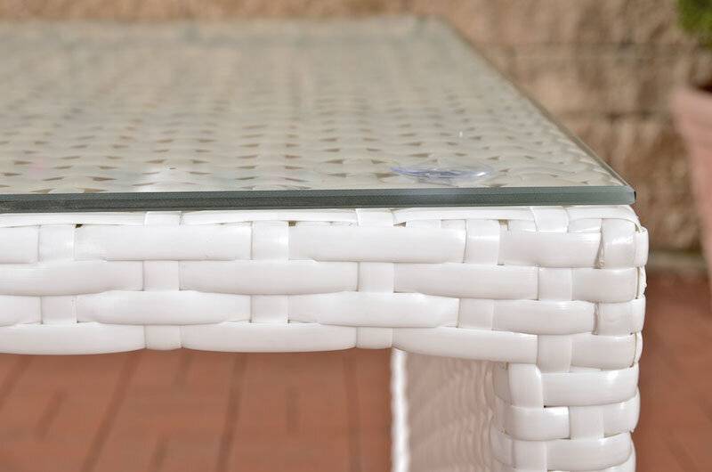 Tisch Tahiti 128x56x74,5 cm weiß-3
