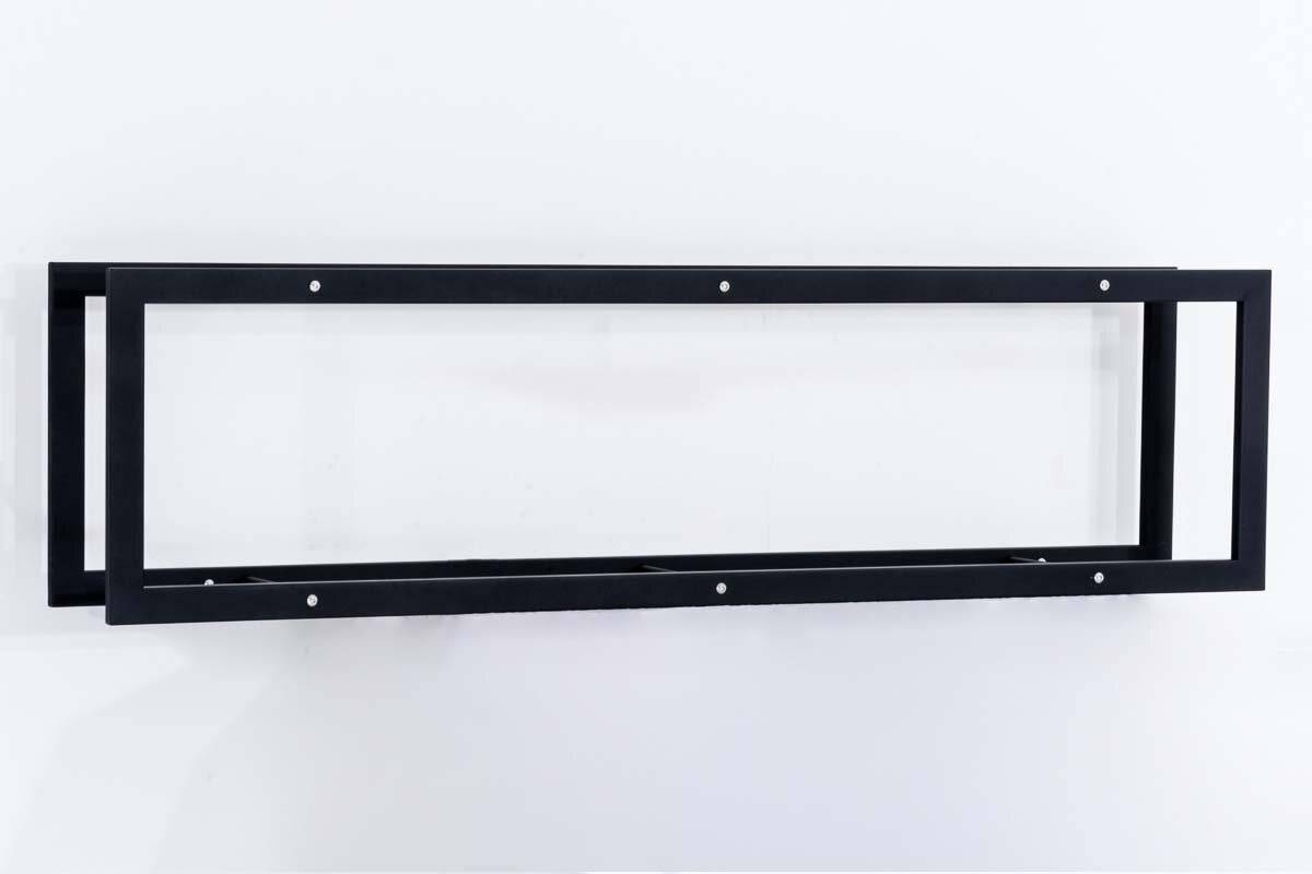 Kaminholzständer Keri Wand V3 25x40x150 cm schwarz-3