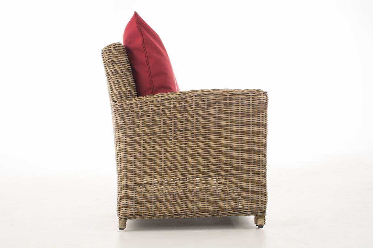 Sofa 3er Fisolo Rubinrot 5mm natura-2