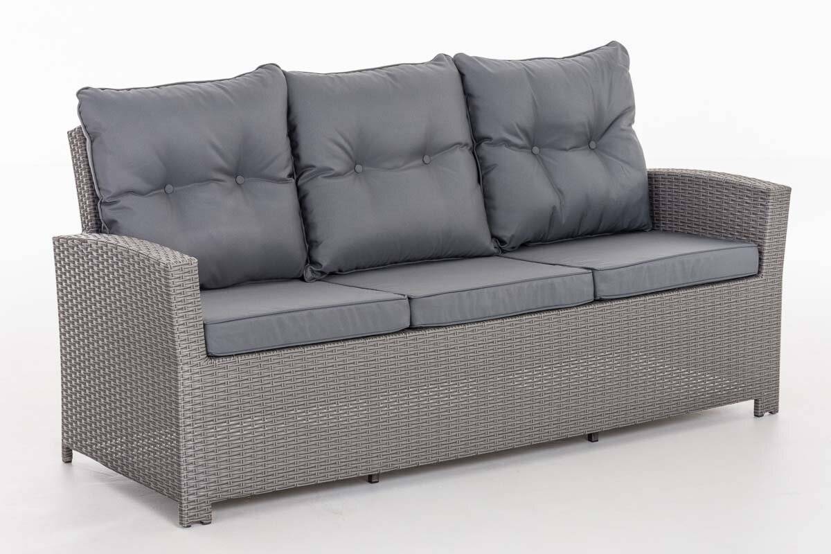 Sofa 3er Fisolo Eisengrau grau-1