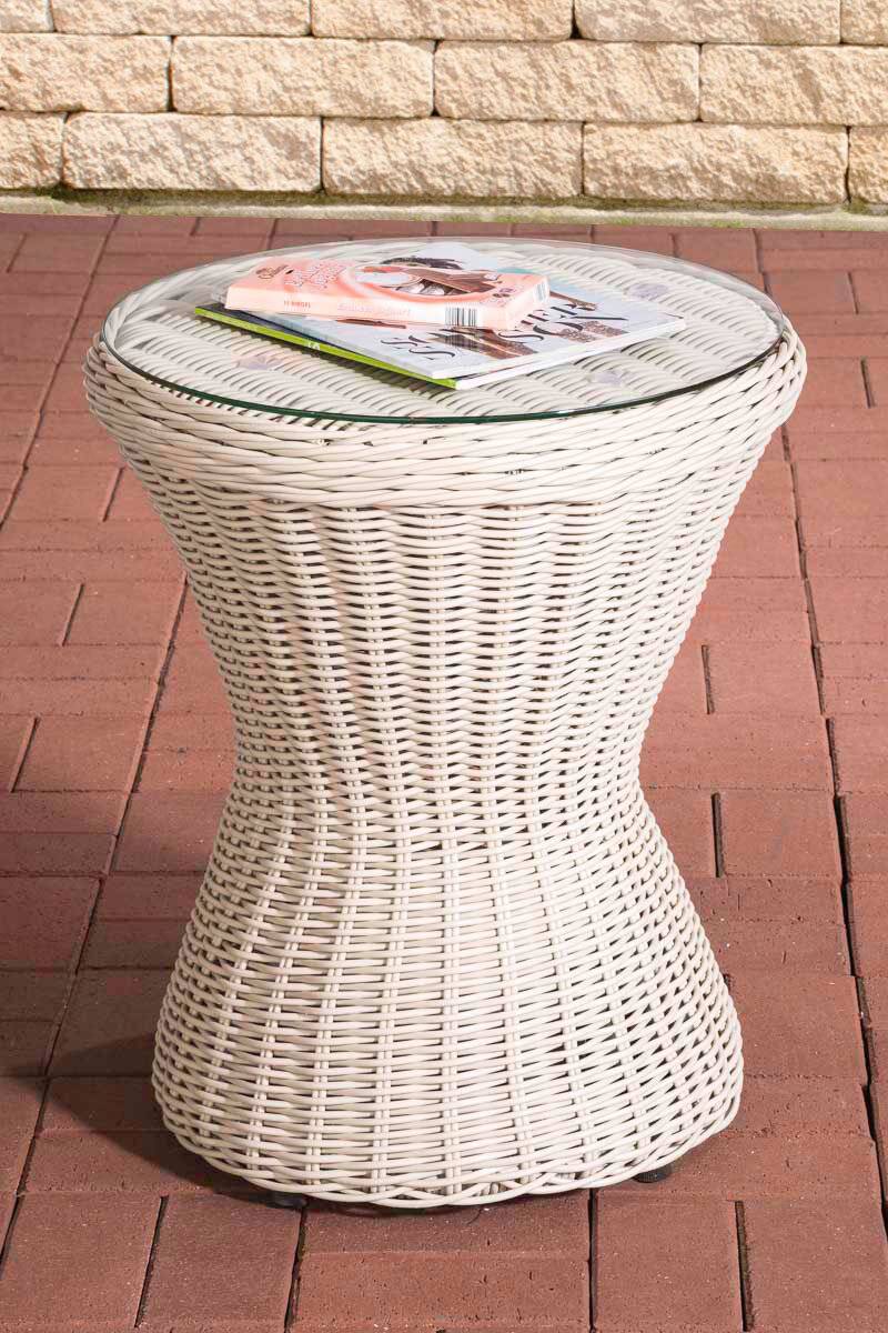 Tisch Sandino 5mm perlweiß-0